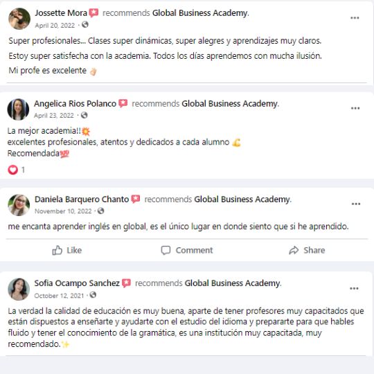 Reseñas de Facebook 5